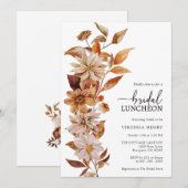 Invitation au lunch de mariage d'automne (Devant / Derrière)