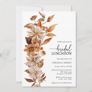 Invitation au lunch de mariage d'automne