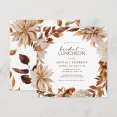 Invitation au lunch de mariage d'automne (Devant / Derrière)