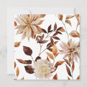 Invitation au lunch de mariage d'automne (Dos)