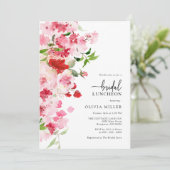 Invitation au lunch de mariage rose (Debout devant)