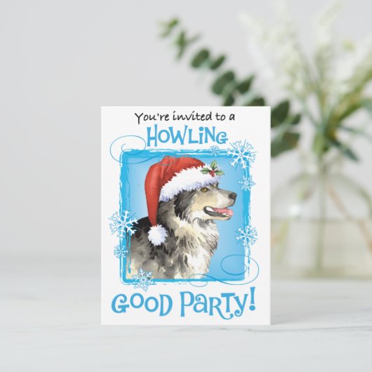 Invitation au malémeu de Noël (Debout devant)