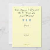 Invitation Au Manteau D'Armoiries De La Royal Mari (Dos)