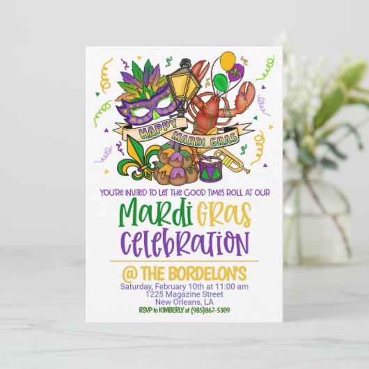 Invitation au Mardi Gras (Debout devant)