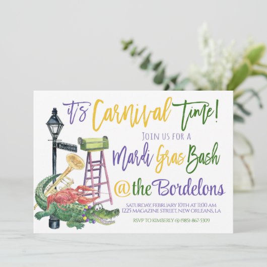 Invitation au Mardi Gras (Debout devant)