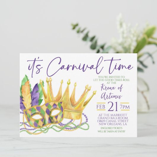 Invitation au Mardi Gras (Debout devant)