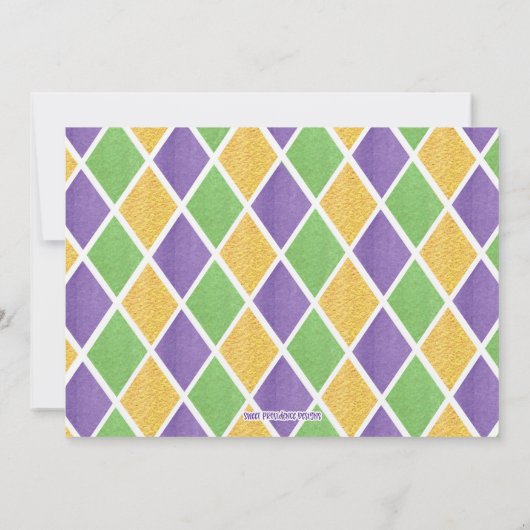 Invitation au Mardi Gras (Dos)