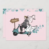 Invitation au mariage 1950 (Devant / Derrière)