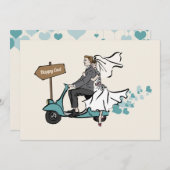 Invitation au mariage 1950 (Devant / Derrière)