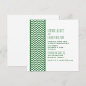 Invitation au mariage à la frontière de Green Chev (Devant / Derrière)