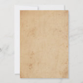 Invitation au mariage antique Jardin Rose romantiq (Dos)