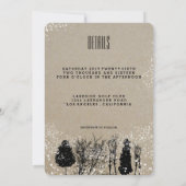 INVITATION AU MARIAGE CAMPAGNARD RUSTIQUE (Dos)