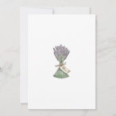 Invitation au mariage dans le jardin de la campagn (Dos)