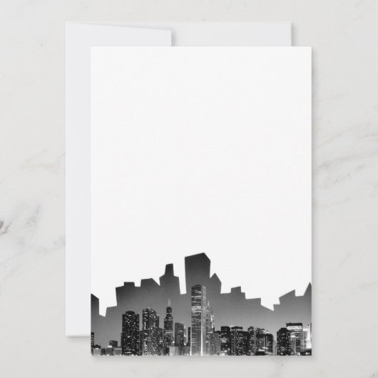 Invitation au mariage de Chicago (Dos)