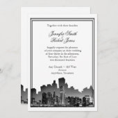 Invitation au mariage de Chicago (Devant / Derrière)