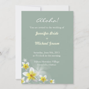 Invitation au mariage de destination