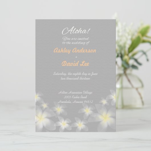 Invitation au mariage de destination (Debout devant)