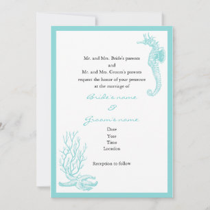 Invitation au mariage de destination