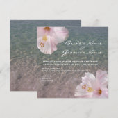 Invitation au mariage de destination de la plage t (Devant / Derrière)