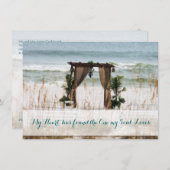 Invitation au mariage de destination de My Heart B (Devant / Derrière)