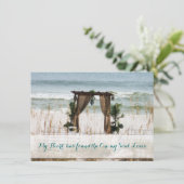 Invitation au mariage de destination de My Heart B (Debout devant)