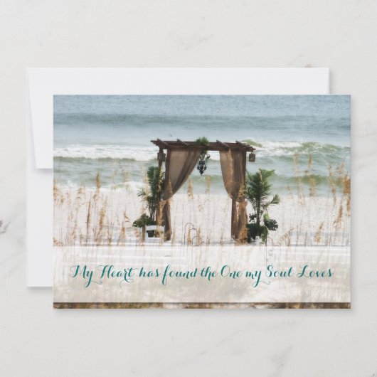 Invitation au mariage de destination de My Heart B (Devant)