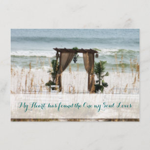 Invitation au mariage de destination de My Heart B