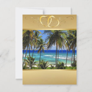 Invitation au mariage de destination tropicale5