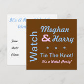 Invitation au mariage de Harry et Meghan (Devant / Derrière)
