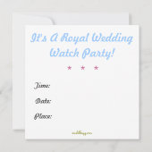 Invitation au mariage de Harry et Meghan (Dos)