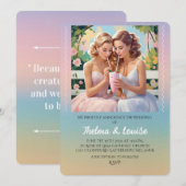 " INVITATION AU MARIAGE DE LA FIERTE GAY " (Devant / Derrière)