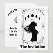 Invitation au mariage de la future mariée Tarot So (Devant / Derrière)