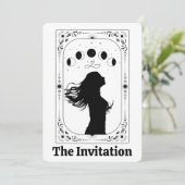 Invitation au mariage de la future mariée Tarot So (Debout devant)