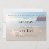 invitation au mariage de la plage d'étoiles (Dos)