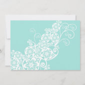 Invitation au mariage de l'élégante florale de Boh (Dos)