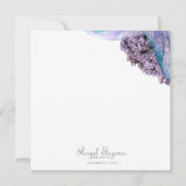 Invitation au mariage de Lilac Beach (Dos)