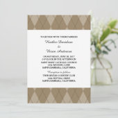 Invitation au mariage de Mocha Jacquard (Debout devant)