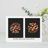 Invitation au mariage de Pinecones (Debout devant)
