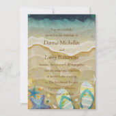 Invitation au mariage de plage (Devant)