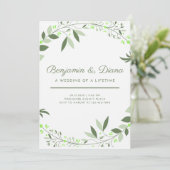 Invitation au mariage de printemps (Debout devant)