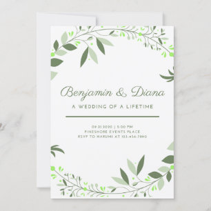 Invitation au mariage de printemps