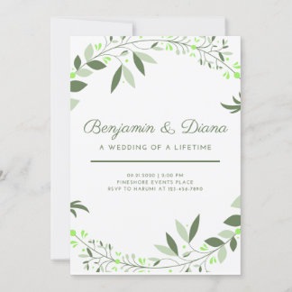 Invitation au mariage de printemps