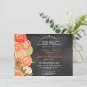 Invitation au mariage des fleurs d'automne en casc (Debout devant)