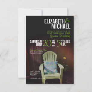 Invitation au mariage des jardins