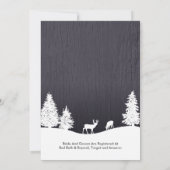 Invitation au mariage d'hiver (Dos)