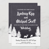 Invitation au mariage d'hiver (Devant / Derrière)