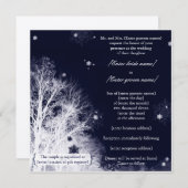 Invitation au mariage d'hiver (Devant / Derrière)