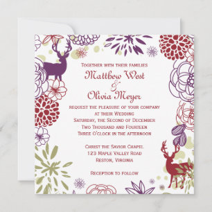 Invitation au mariage d'hiver de Reinder Floral