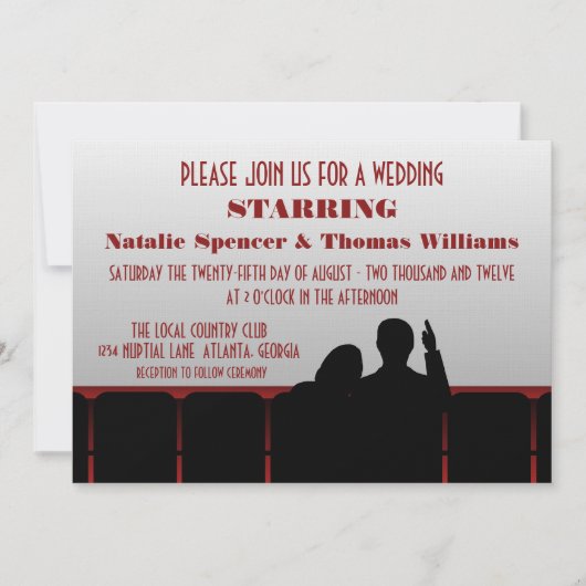 Invitation au mariage du cinéma, Rouge (Devant)