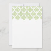 Invitation au mariage du jardin de Grapevine (Dos)